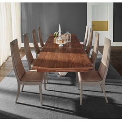 Mediale Rectangular Extension Dining Table w/ Valentino Base